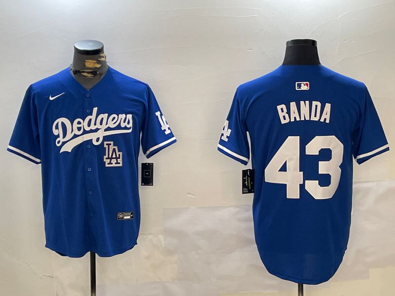Men Los Angeles Dodgers #43 Banda Blue Game 2024 Nike MLB Jersey style 1211->los angeles dodgers->MLB Jersey